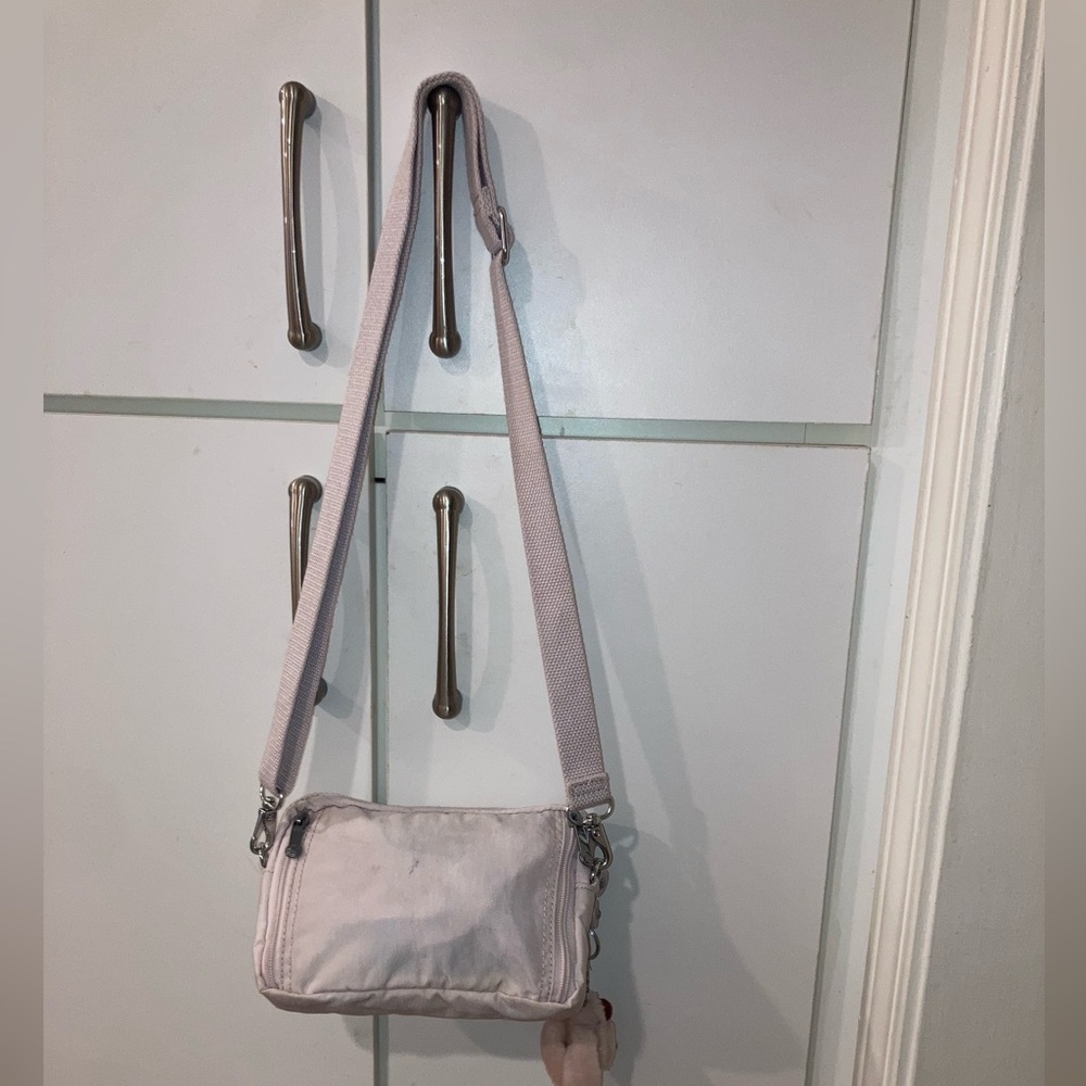 Kipling Merryl U Convertible Crossbody Belt Bag Pink Sands - Picture 4 of 14